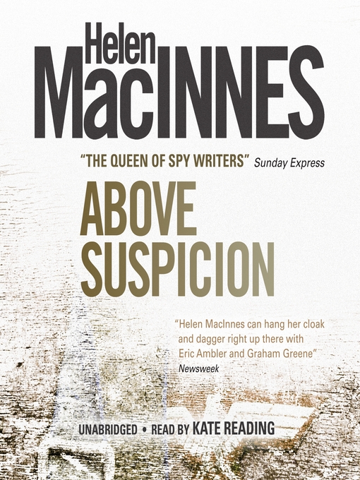 Title details for Above Suspicion by Helen MacInnes - Wait list